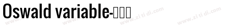 Oswald variable字体转换